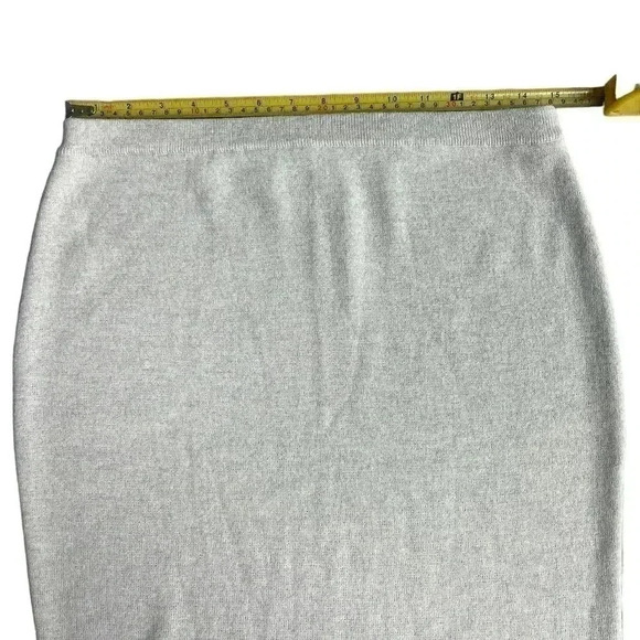 Eileen Fisher The Icons Washable Wool Crepe Pencil Skirt Sea Salt Size P Medium - Picture 4 of 7